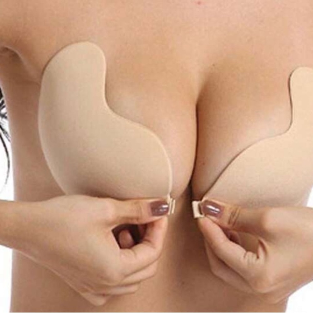 Invisible Push-Up Adhesive Bra - Beige